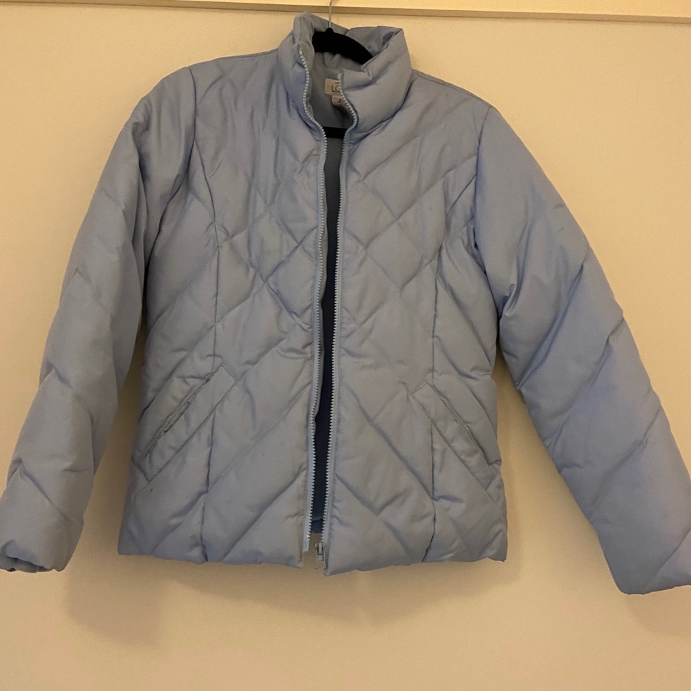 Sky blue Loft puffer coat